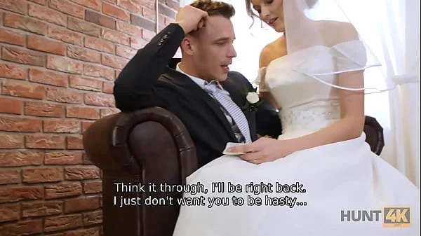 HUNT4K. For cash mature guy gets the opportunity to fuck pretty bride