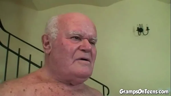 Sweet Teen Blowjob Old Gramps and Fucking